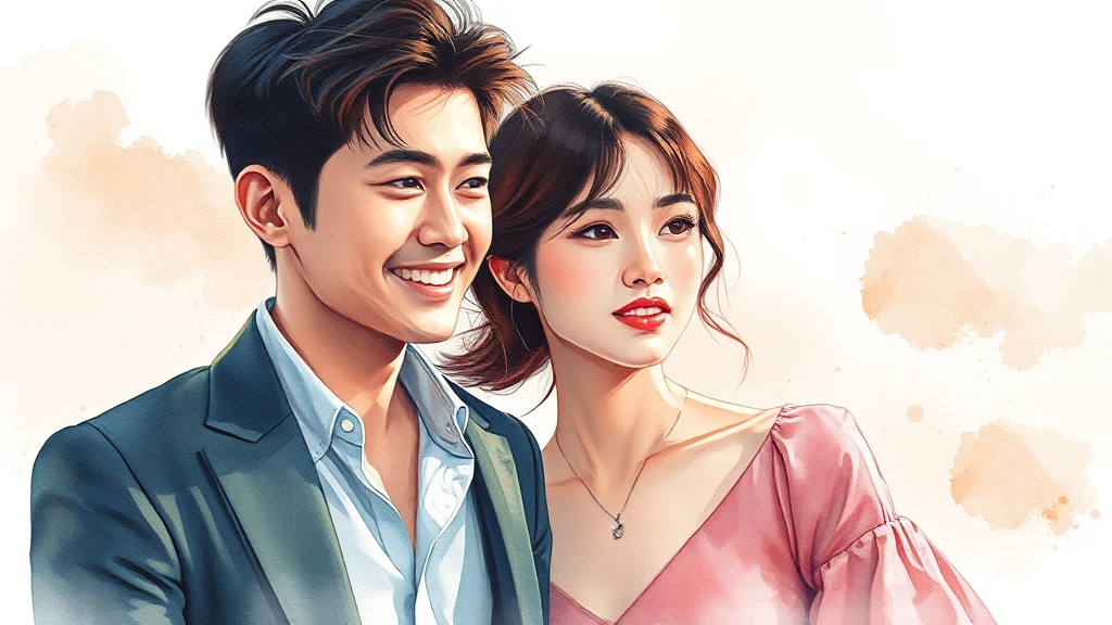 김종국과의 묘한 케미 분석 (watercolor 스타일)