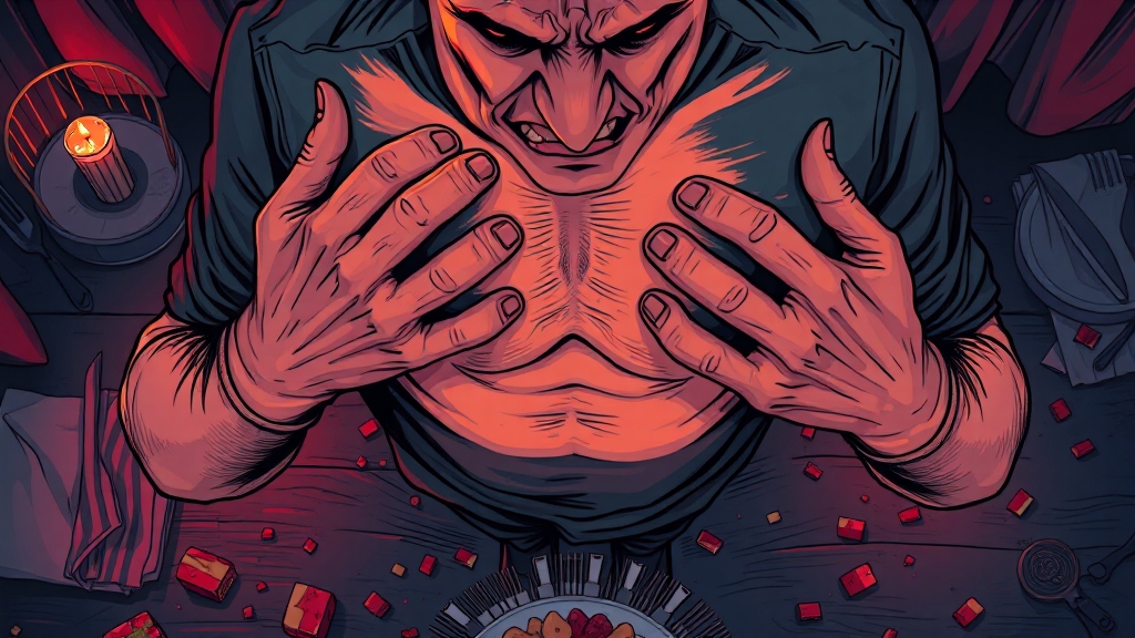 급체 원인과 증상 (illustration 스타일)