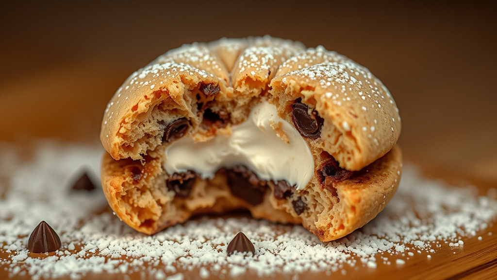 종류별 비교 (갈레트 샌드, 마론 초콜릿) (realistic 스타일)