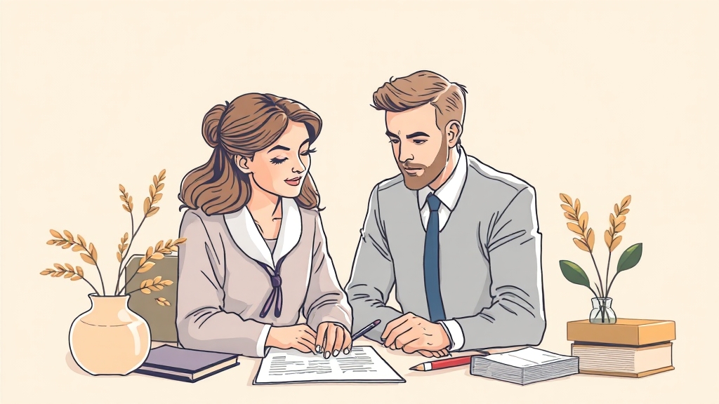 전문가 상담 중요성 (illustration 스타일)