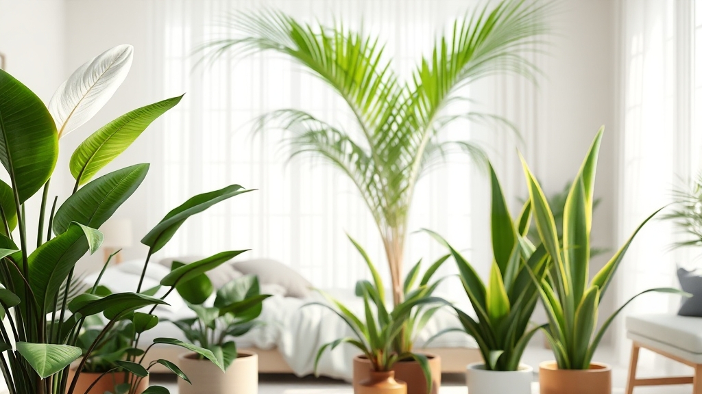 공기정화식물에 관한 종합 가이드 (2025최신) 3 실내 공기 정화 식물 추천 (realistic 스타일)