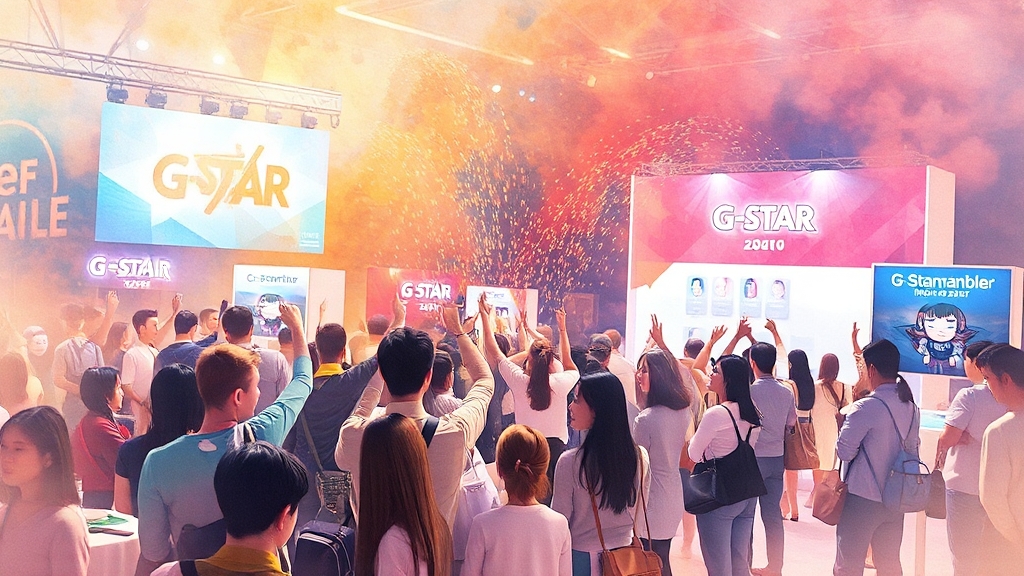 지스타 2025 이벤트 및 경품 (watercolor 스타일)