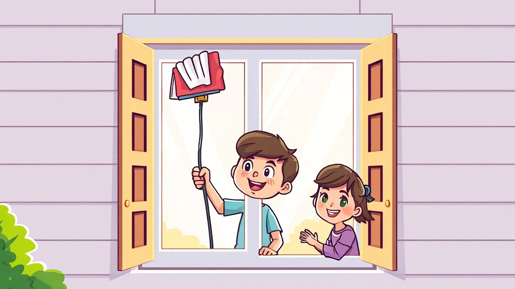 샷시 시공 후 관리 및 A/S 활용법 (cartoon 스타일)