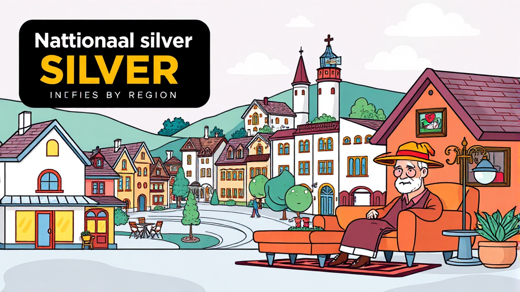 2025 실버타운 입주 A to Z 6 지역별 실버타운 시세 비교 (cartoon 스타일)