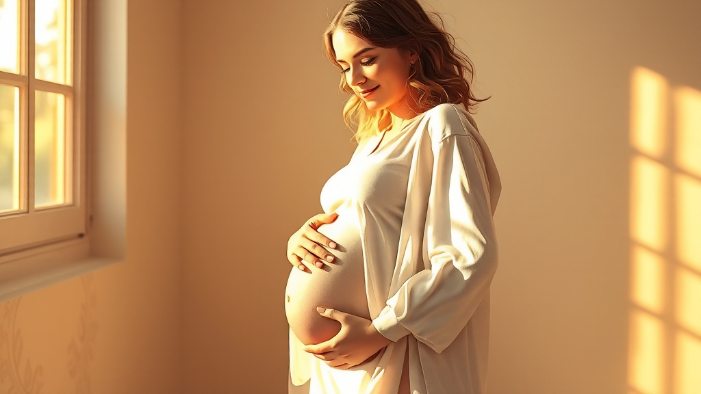 임신 초기 심리적 변화와 대처법 (illustration 스타일)