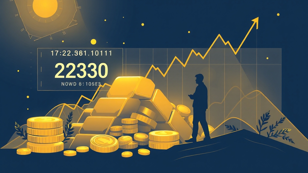 오늘의 금 시세 (illustration 스타일)