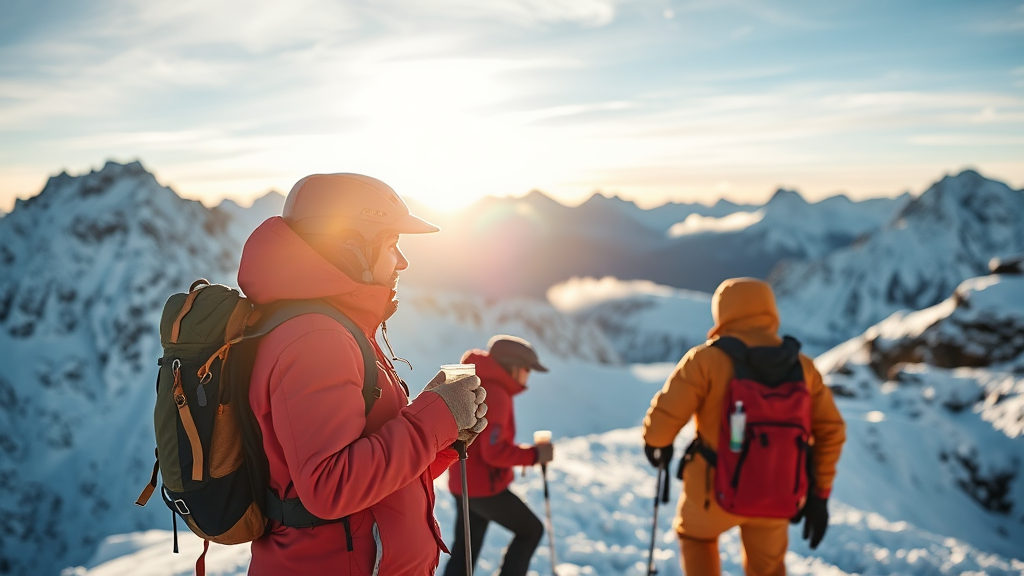 등반 준비물 및 유의사항 (realistic 스타일)