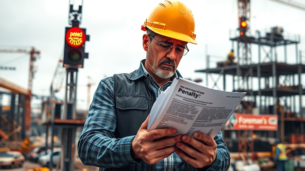 산재 과태료 피하는 방법 (realistic 스타일)