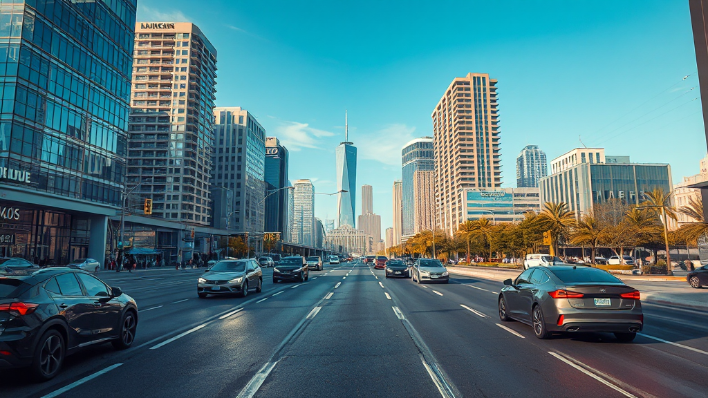 정부 전기차 보급 목표 (realistic 스타일)