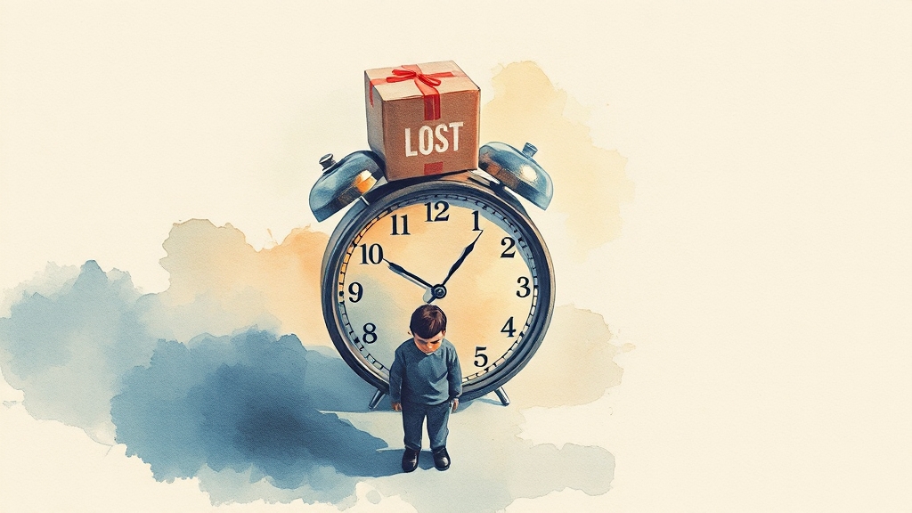 배송 문제 발생 시 대처법 (watercolor 스타일)