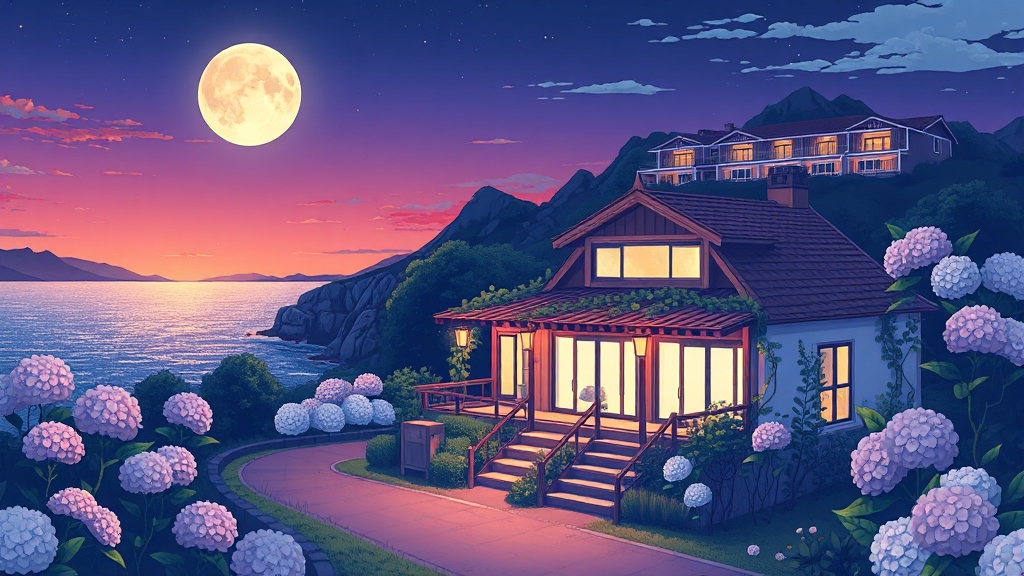 제주 여름 휴가, 숙소는 어디로? (illustration 스타일)