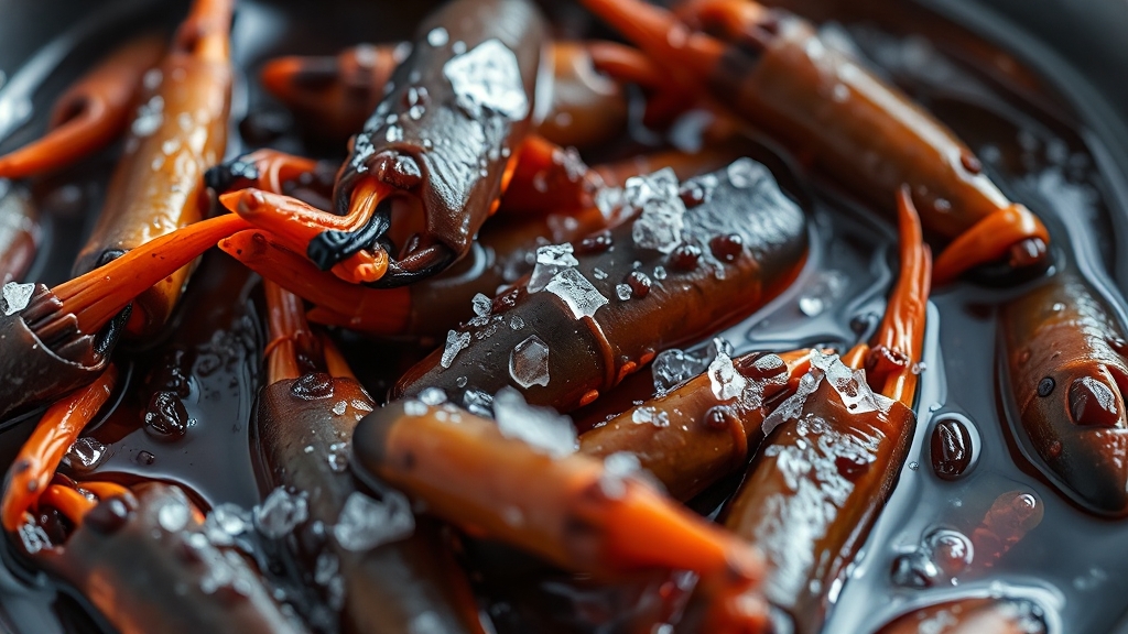 갓 손질 및 절이기 비법 (realistic 스타일)