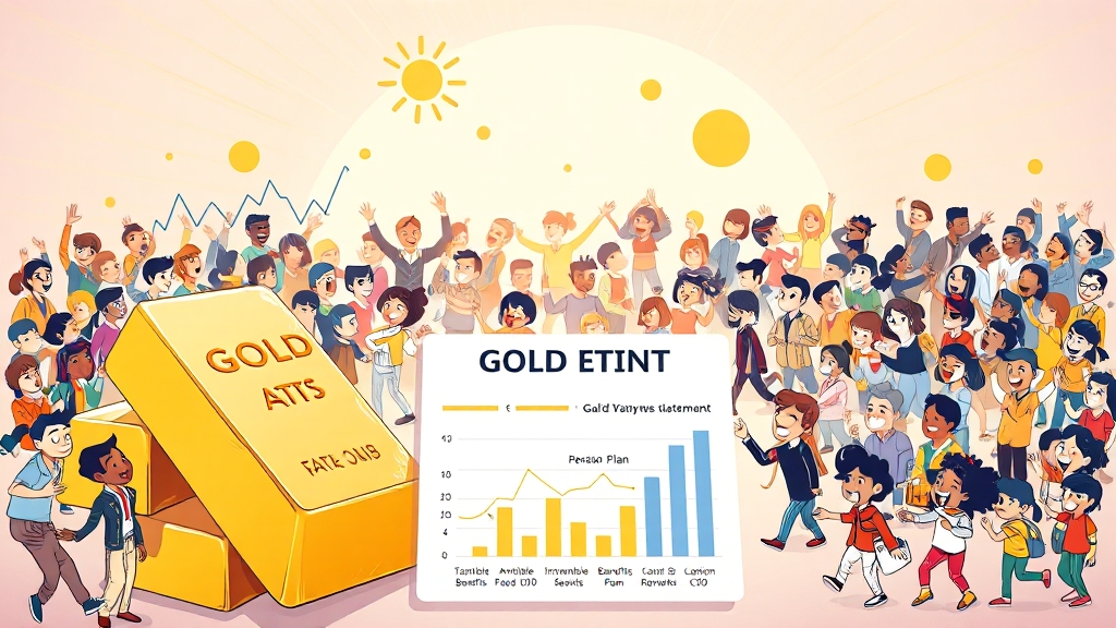 투자 목적에 따른 금 ETF 선택 가이드 (cartoon 스타일)