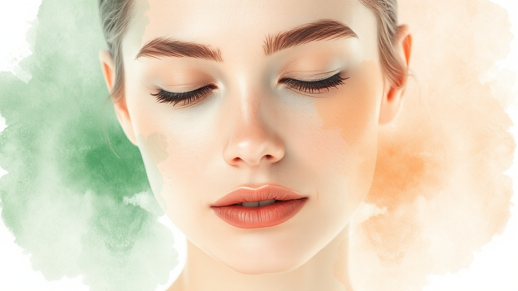 피부 타입별 추천 (watercolor 스타일)