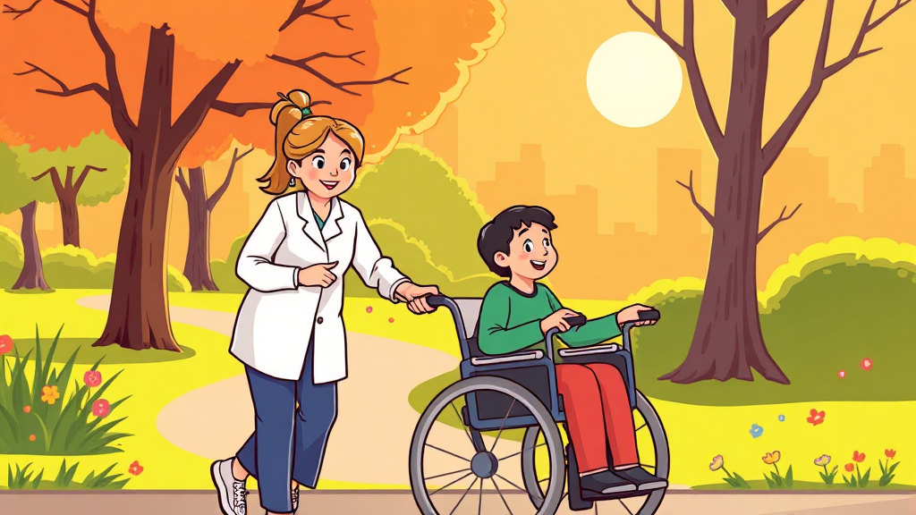 활동지원사란 무엇일까요? (cartoon 스타일)