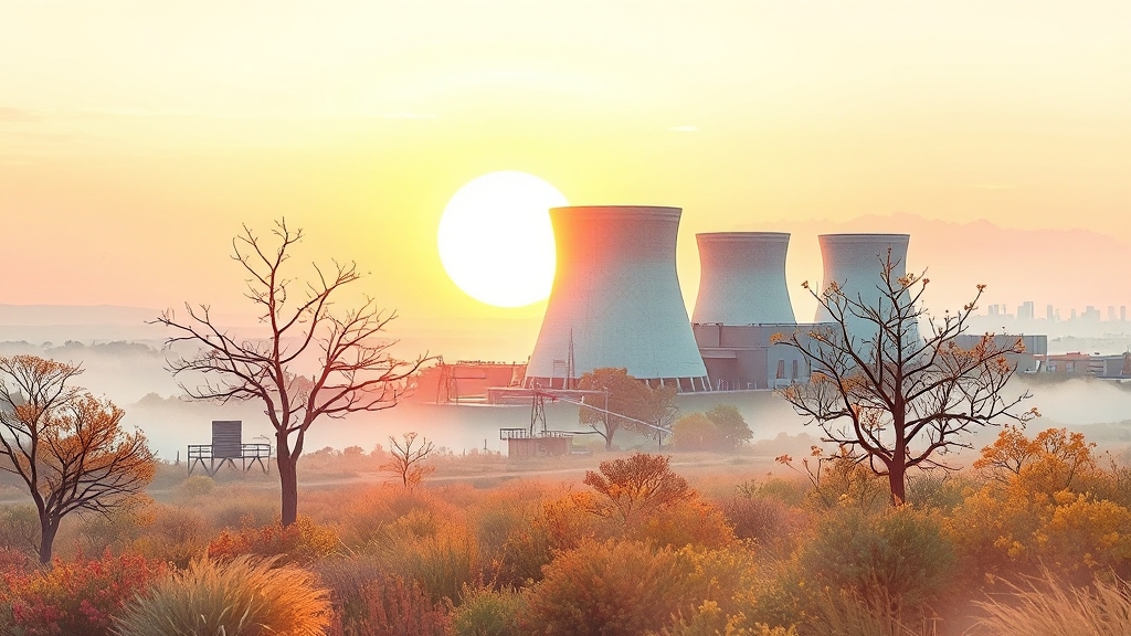 원자력 관련주, 투자 포인트는? (watercolor 스타일)