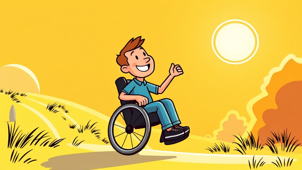 장애인연금, 희망의 디딤돌 (cartoon 스타일)