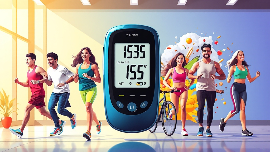 인슐린 저항성과 다이어트 (illustration 스타일)