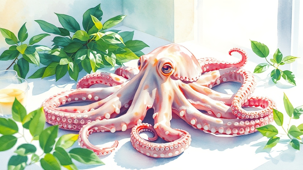 낙지 관련 궁금증 (Q&A) (watercolor 스타일)