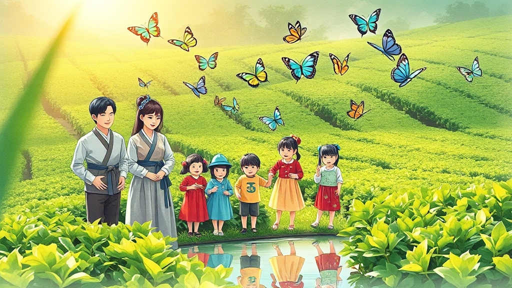 가족과 함께 즐기는 체험 (illustration 스타일)