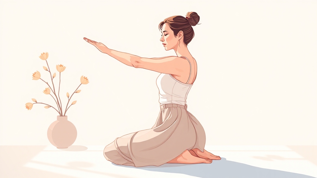 골반통증 예방 생활습관 (illustration 스타일)