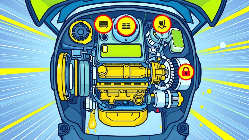 엔진오일, 왜 중요할까요? (cartoon 스타일)