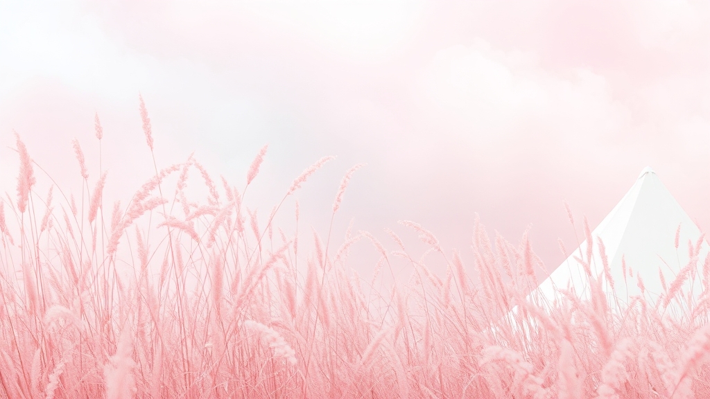 핑크뮬리 군락지 및 개화 상태 (watercolor 스타일)