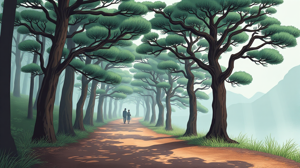 드라마 팬이라면 꼭 가봐야 할 영월의 명소들 (cartoon 스타일)