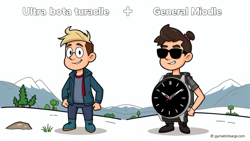 갤럭시 워치7 시리즈 디자인 비교 (cartoon 스타일)