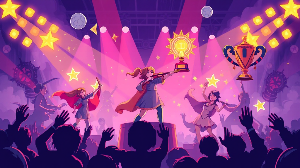 콘서트 예매 전략 (illustration 스타일)