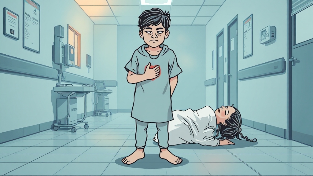 공황장애와 유사 증상 구분 (illustration 스타일)