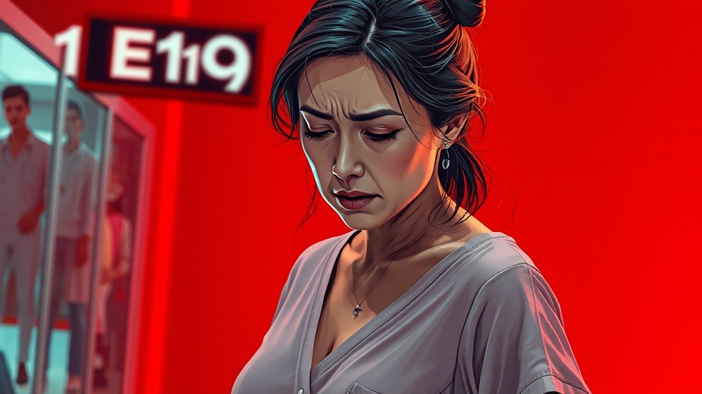 병원에 가야 할 때는? (illustration 스타일)