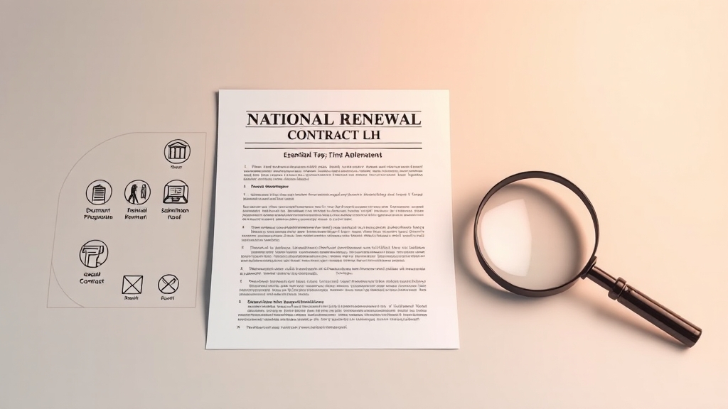 갱신 계약, 단계별 완벽 가이드 (realistic 스타일)