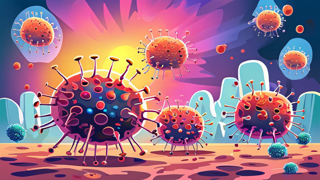 면역체계의 오작동, 하시모토 갑상선염의 시작 (cartoon 스타일)