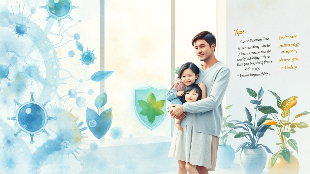 암보험, 왜 중요할까요? (watercolor 스타일)