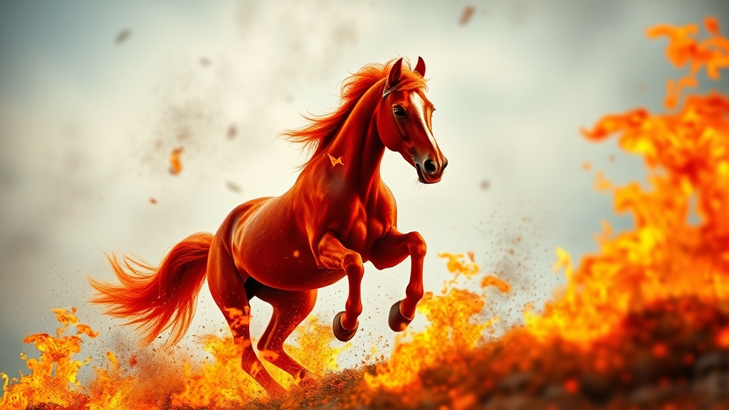 2026년 병오년 개요 (realistic 스타일)