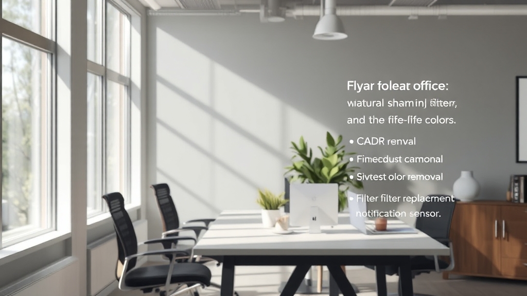 공기청정기, 뭘 따져봐야 할까요? (realistic 스타일)