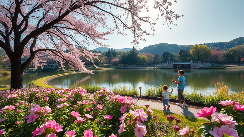 궁남지 주변 볼거리 (realistic 스타일)