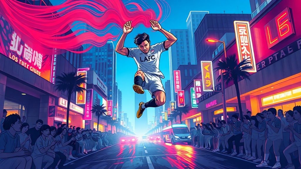 LAFC의 미래 전망 (illustration 스타일)