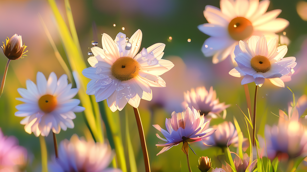 꽃가루 알레르기의 흔한 증상들 (realistic 스타일)