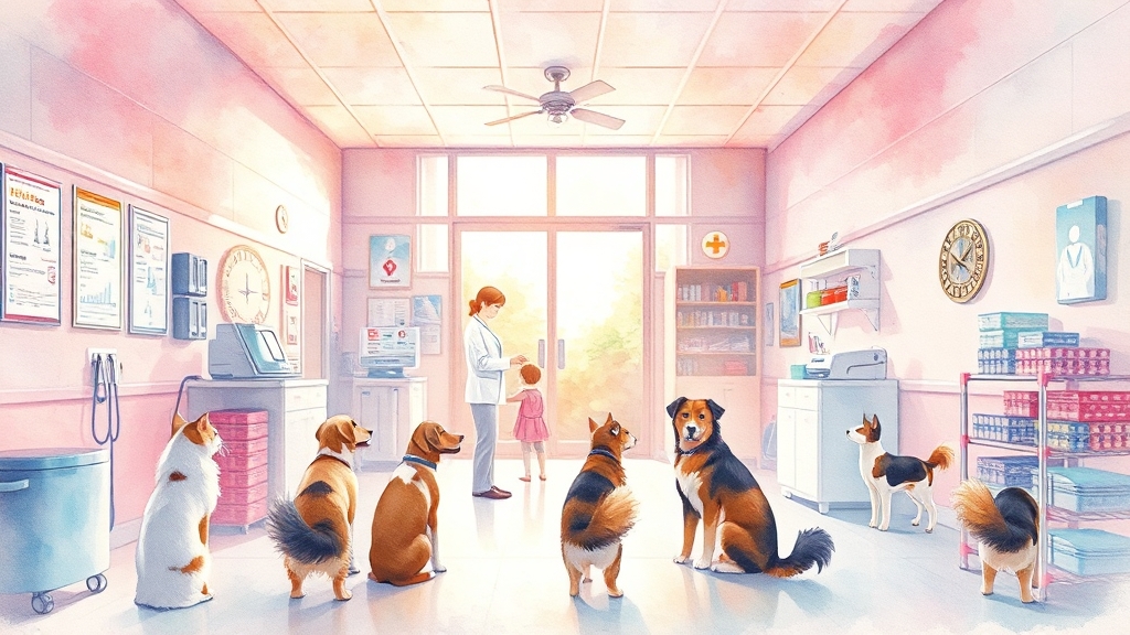 동물병원 선택 (watercolor 스타일)