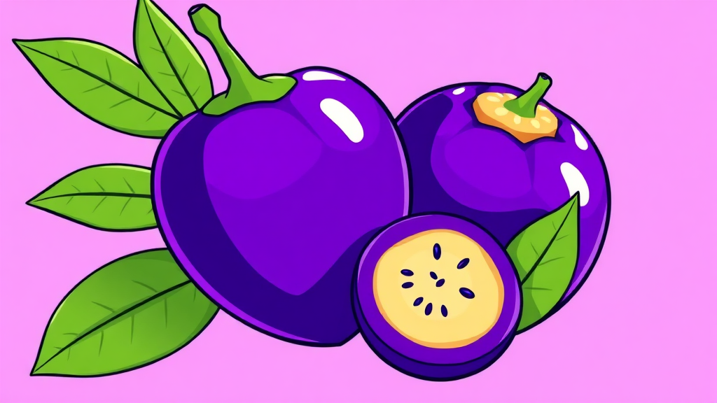 자보티카바의 놀라운 효능: 건강과 피부를 위한 선물 (cartoon 스타일)