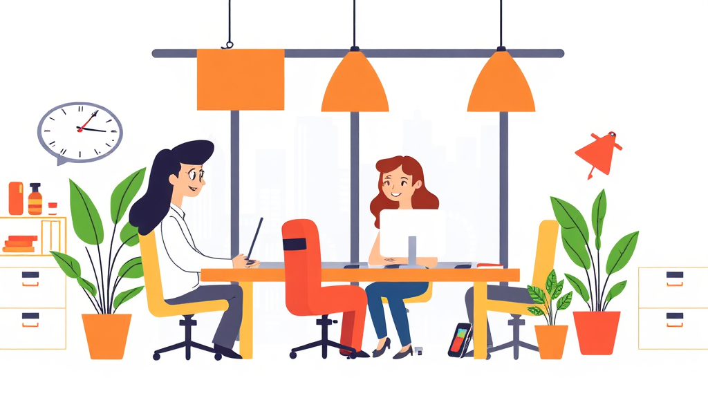 실노동시간 단축, 어떻게 인정받을까? (illustration 스타일)