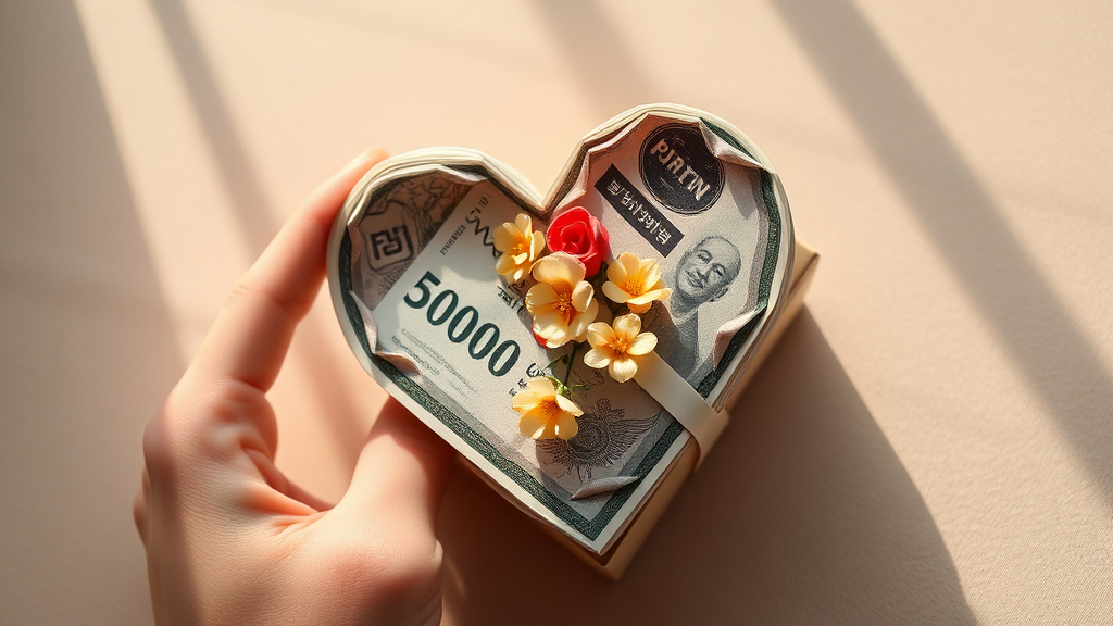 5만원권 지폐, 예술로 승화시키는 접기 노하우 (realistic 스타일)