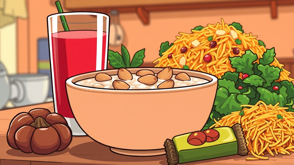 잣, 맛있게 먹는 방법은? (cartoon 스타일)