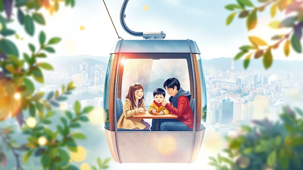 케이블카 요금 안내 (watercolor 스타일)