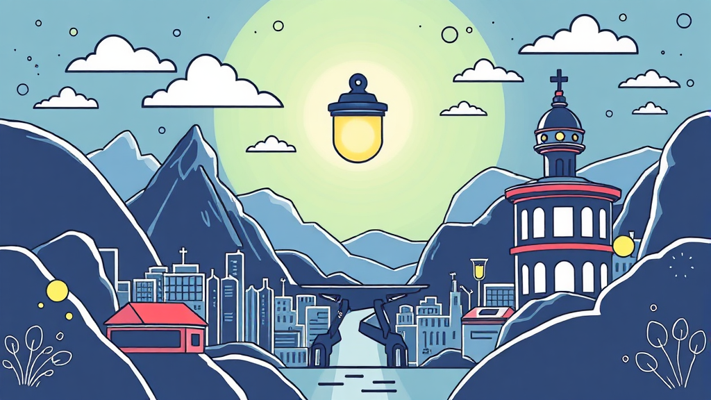 해외 긴급 상황, 통역 및 지원 서비스 활용! (illustration 스타일)