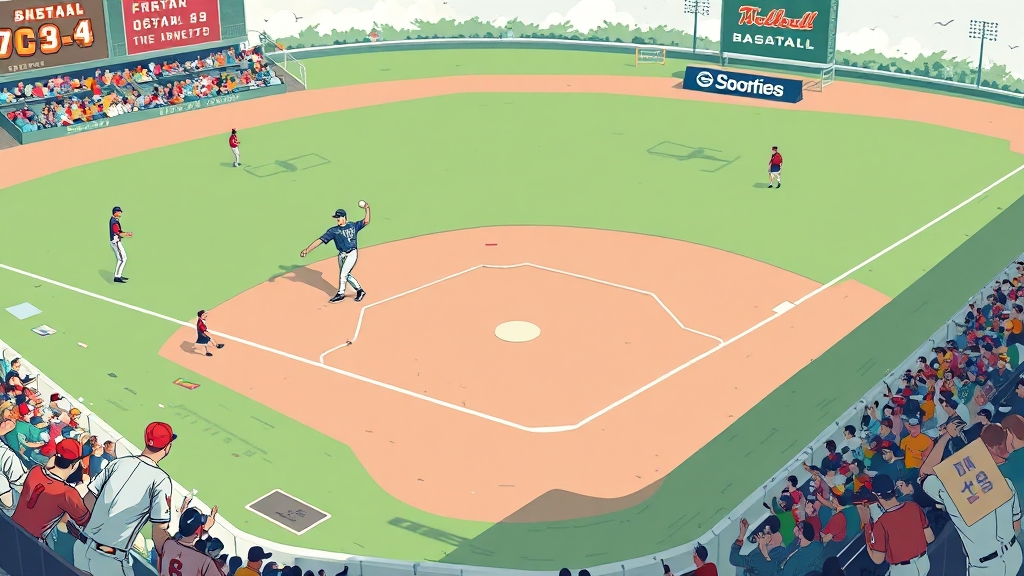 경기 시청 정보 및 관전 포인트 (illustration 스타일)