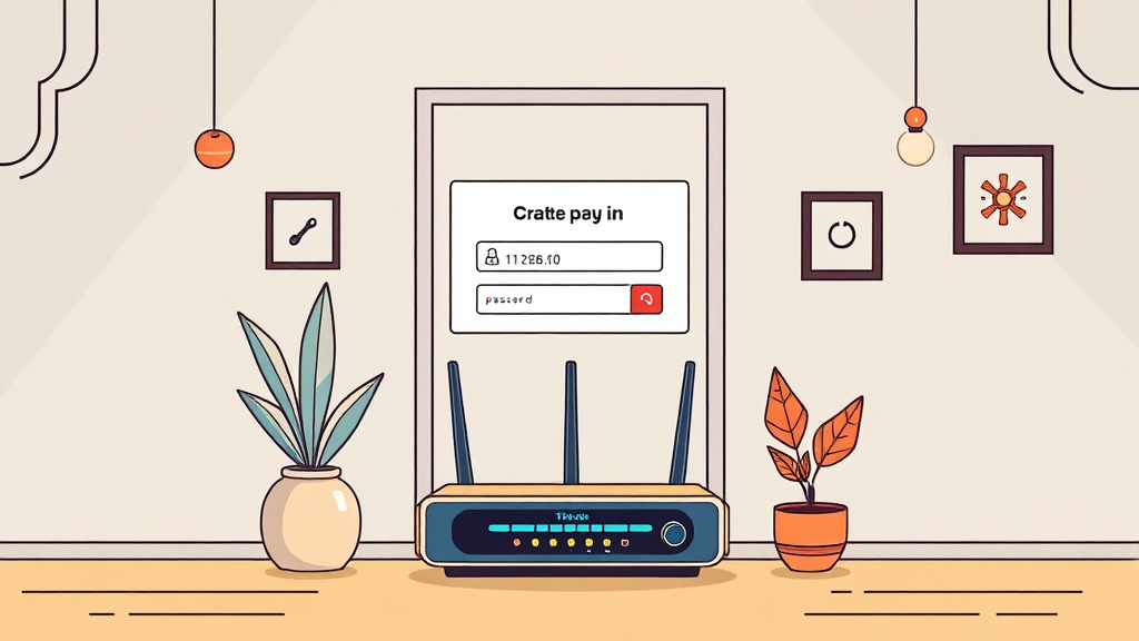 KT 공유기 관리자 페이지 접속 (illustration 스타일)