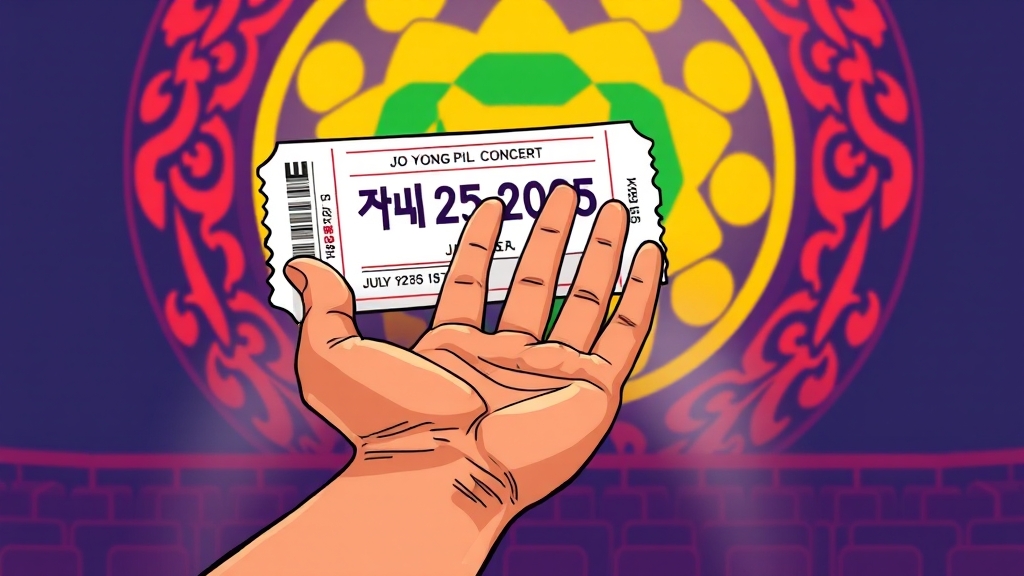 티켓 예매 방법: 예매처 및 절차 안내 (cartoon 스타일)